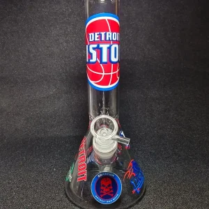 10-Inch Detroit Pistons Bad Boys Beaker Glass Bong