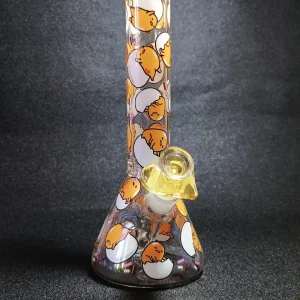 10-Inch Gudetama Lazy Mood Beaker Glass Bong