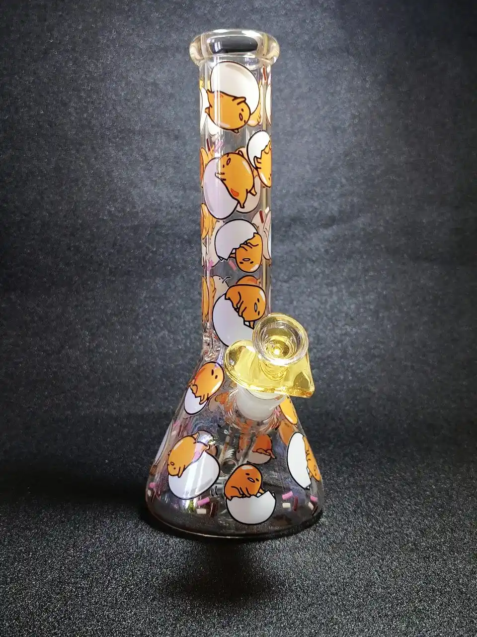 10-Inch Gudetama Lazy Mood Beaker Glass Bong