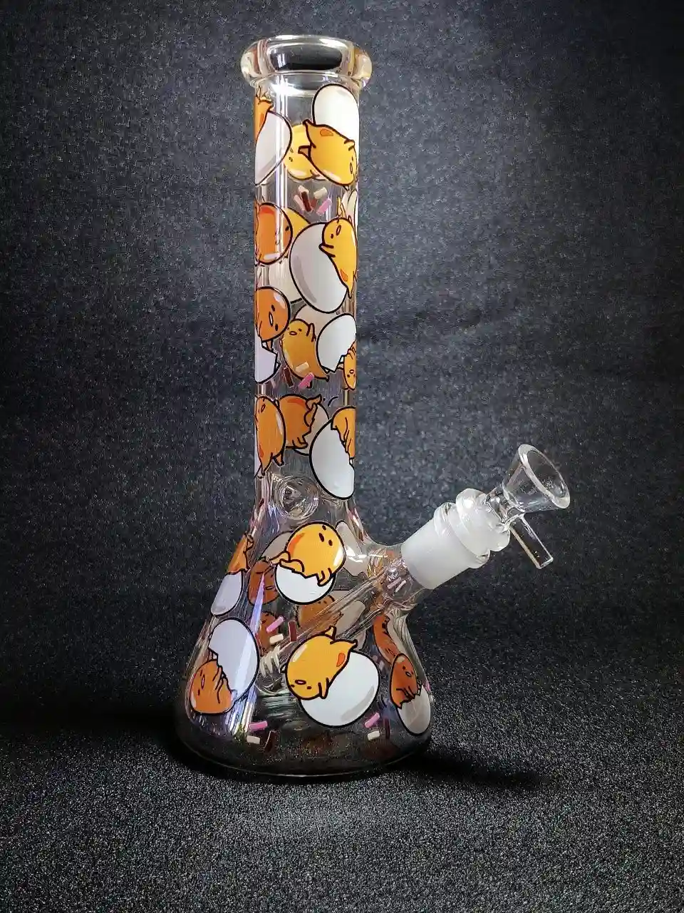 10-Inch Gudetama Lazy Mood Beaker Glass Bong - Image 3