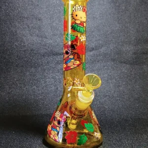 10-Inch Hello Kitty Tropical Beach Beaker Bong