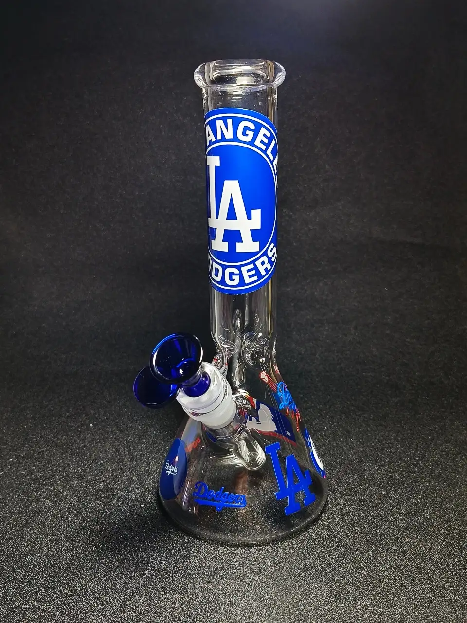 10-Inch LA Dodgers Beaker Glass Bong - Image 5