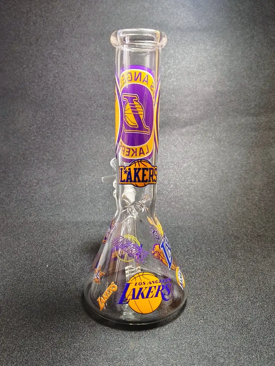 10-Inch Los Angeles Lakers Showtime Beaker Glass Bong - Image 3
