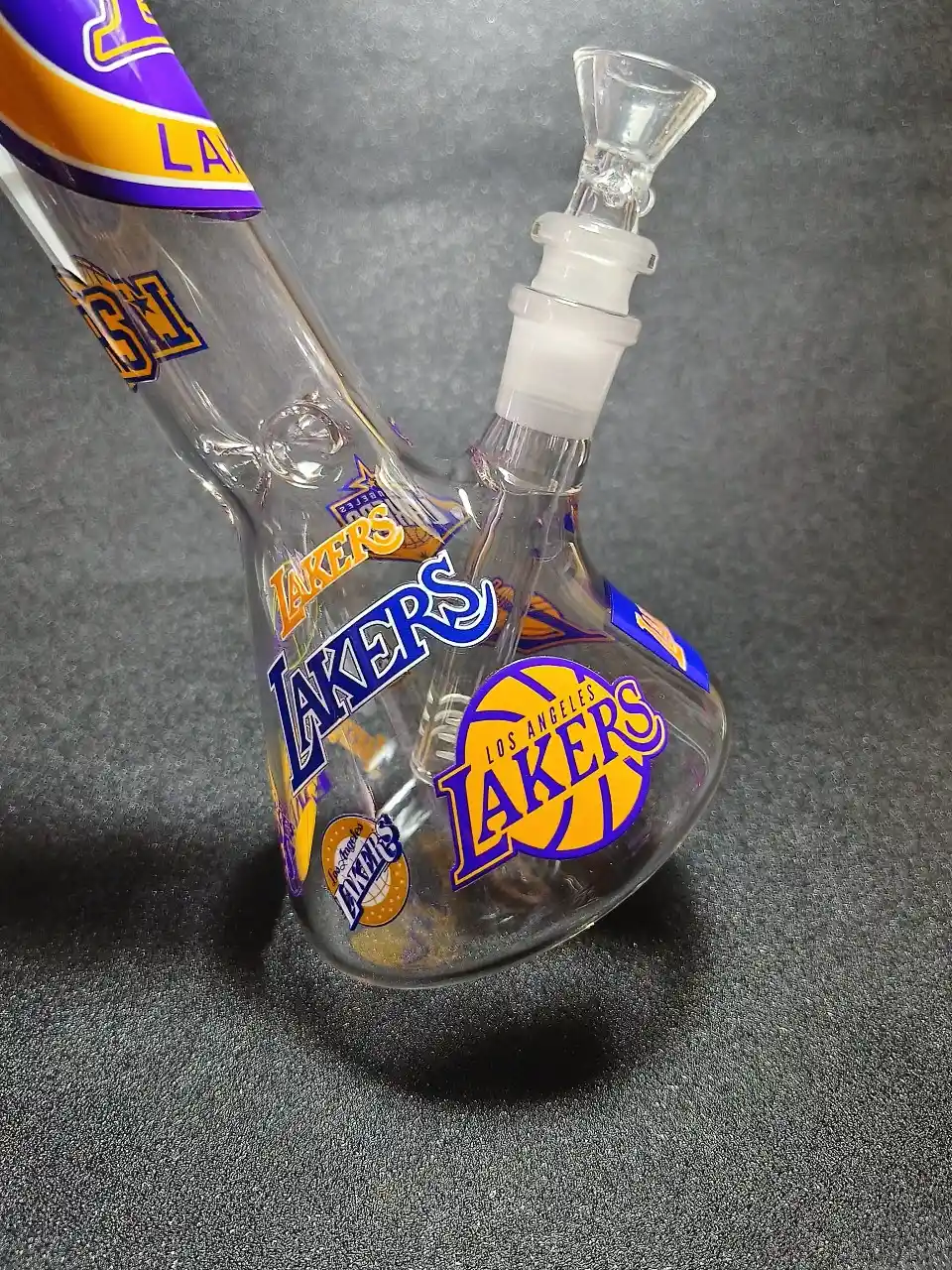 10-Inch Los Angeles Lakers Showtime Beaker Glass Bong - Image 5