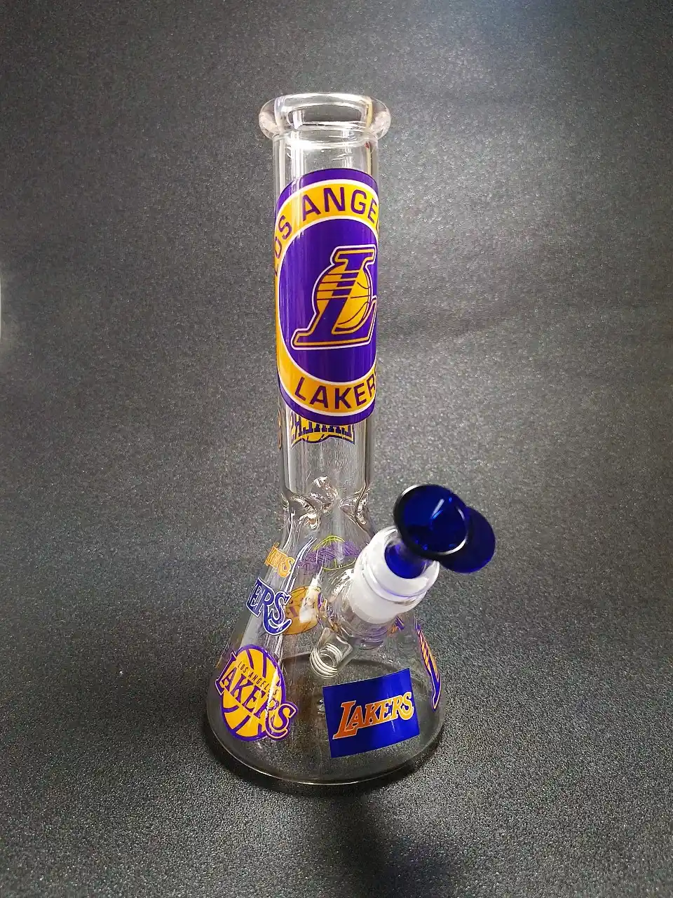 10-Inch Los Angeles Lakers Showtime Beaker Glass Bong - Image 7