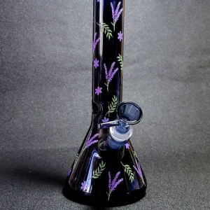 10-Inch Midnight Lavender Borosilicate Glass Beaker Bong
