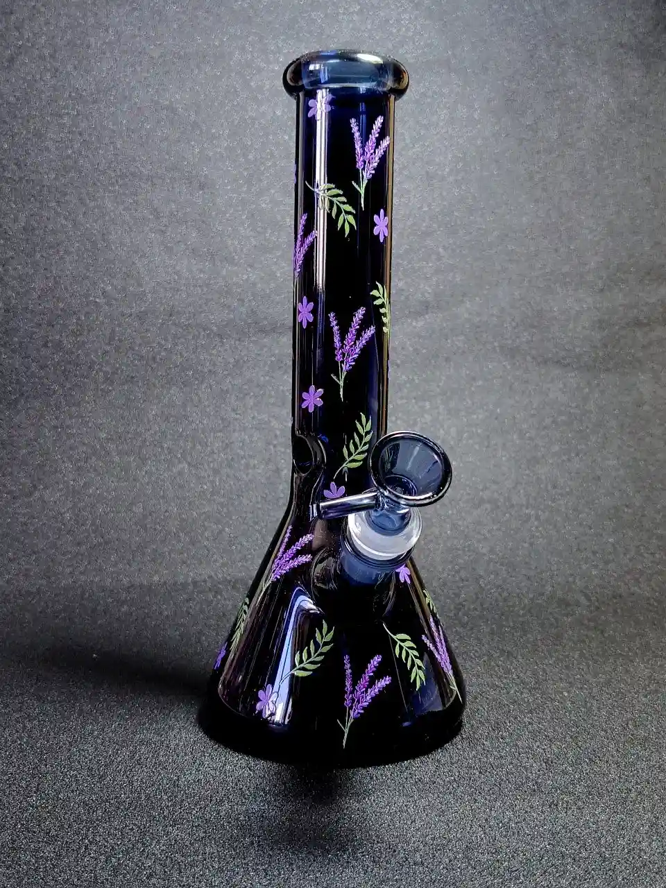 10-Inch Midnight Lavender Borosilicate Glass Beaker Bong