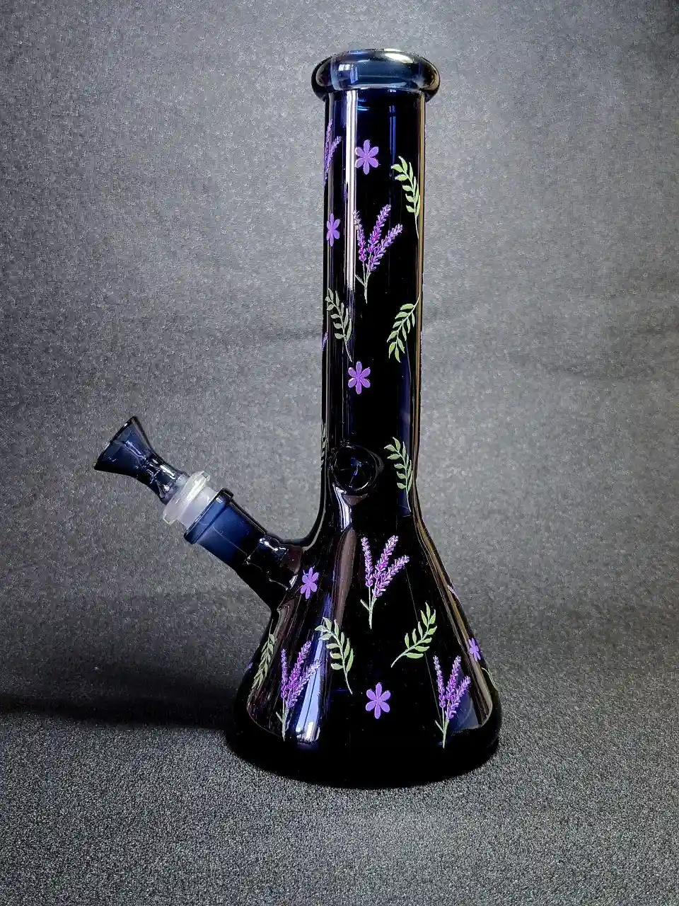 10-Inch Midnight Lavender Borosilicate Glass Beaker Bong - Image 2