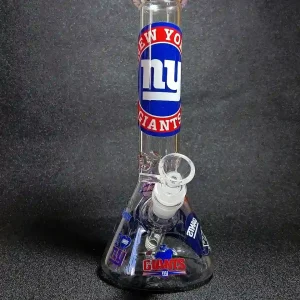 10-Inch New York Giants Big Blue Beaker Glass Bong