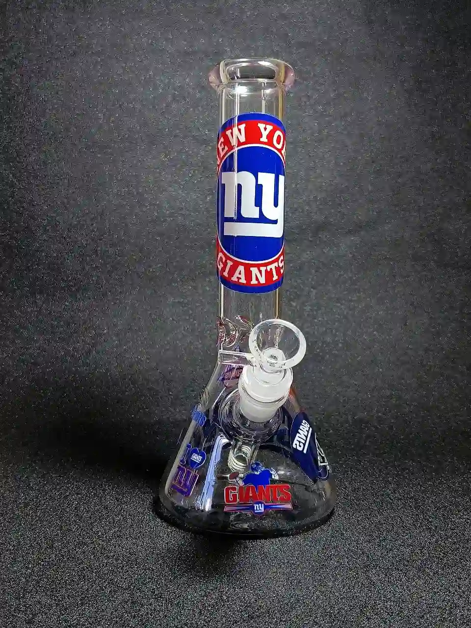 10-Inch New York Giants Big Blue Beaker Glass Bong
