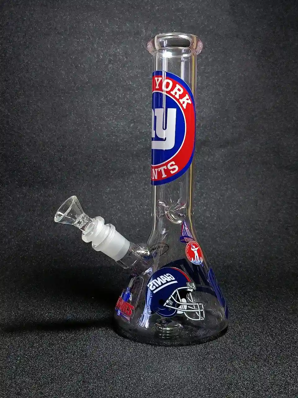 10-Inch New York Giants Big Blue Beaker Glass Bong - Image 2