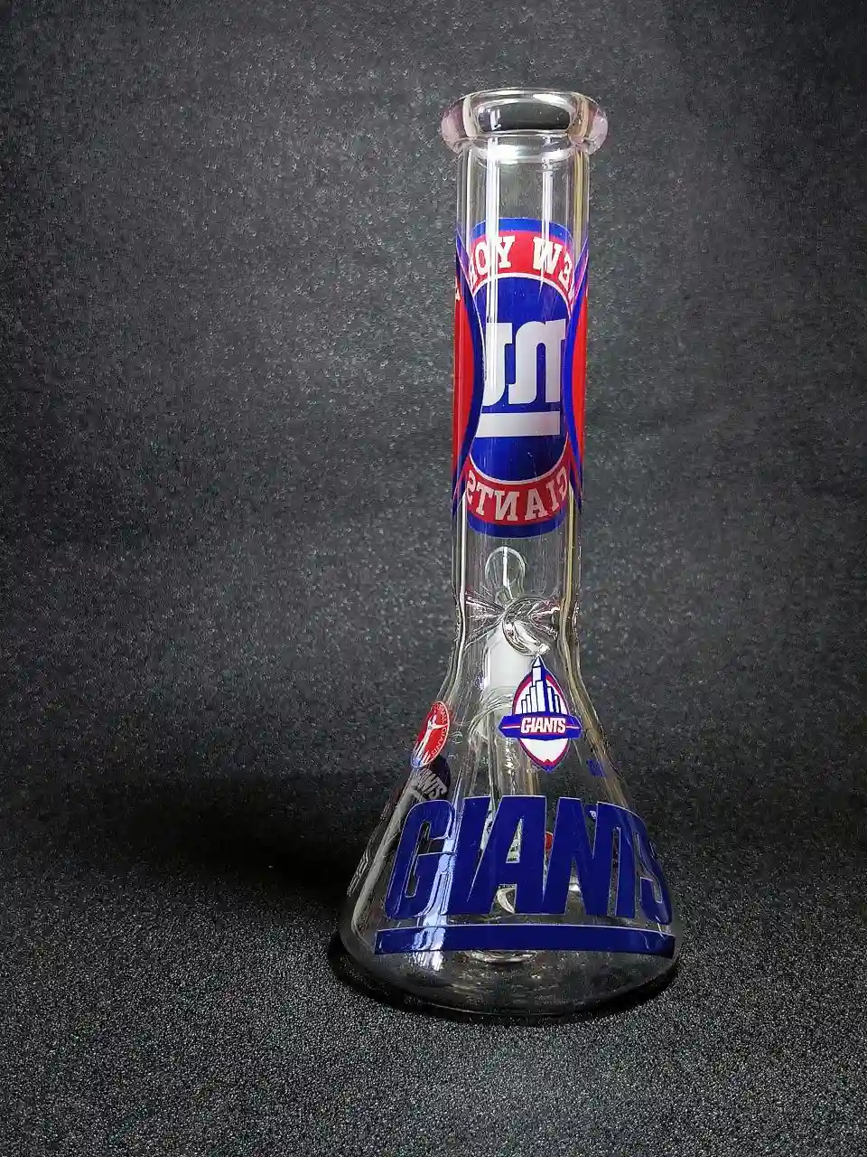 10-Inch New York Giants Big Blue Beaker Glass Bong - Image 4