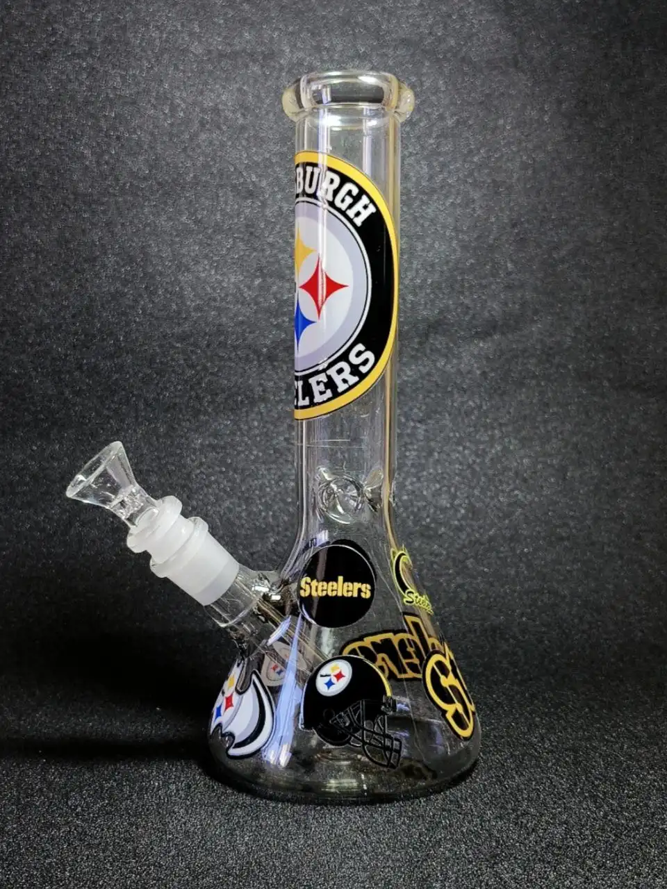 10-Inch Pittsburgh Steelers-Inspired Beaker Glass Bong - Image 4