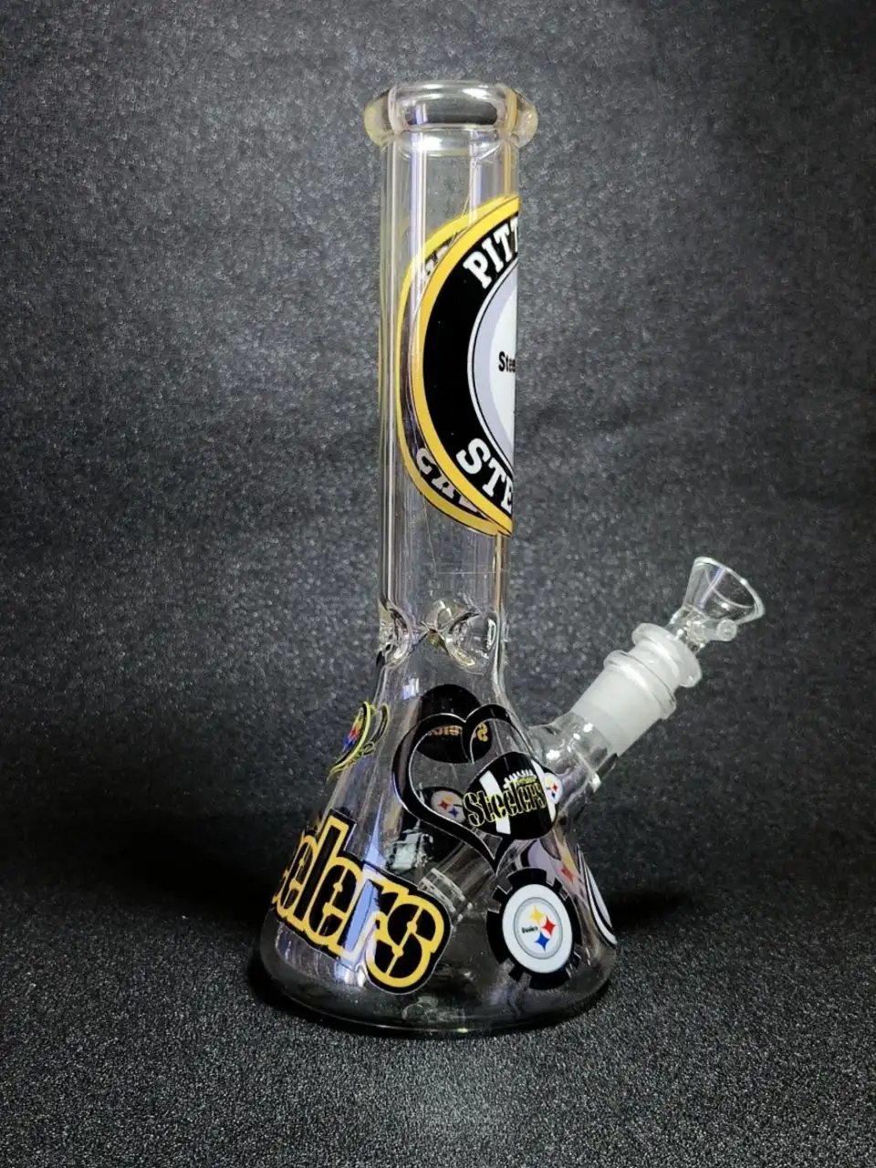 10-Inch Pittsburgh Steelers-Inspired Beaker Glass Bong - Image 2