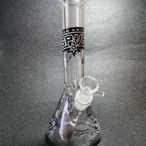 10-Inch San Antonio Spurs Inspired Beaker Glass Bong