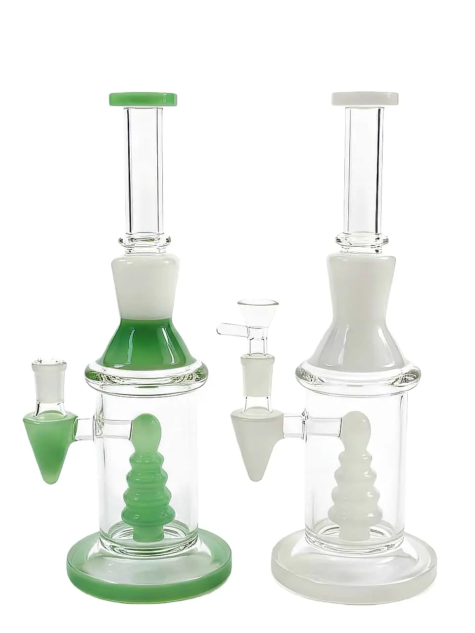 10-Inch Geometric Pagoda Perc Borosilicate Glass Bong - Image 2