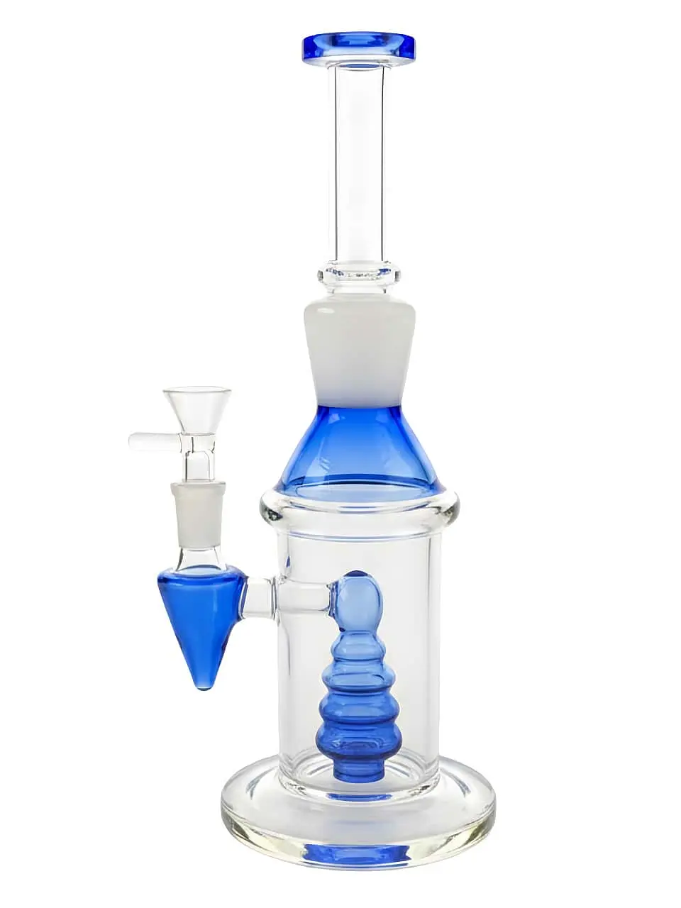 10-Inch Geometric Pagoda Perc Borosilicate Glass Bong - Image 5