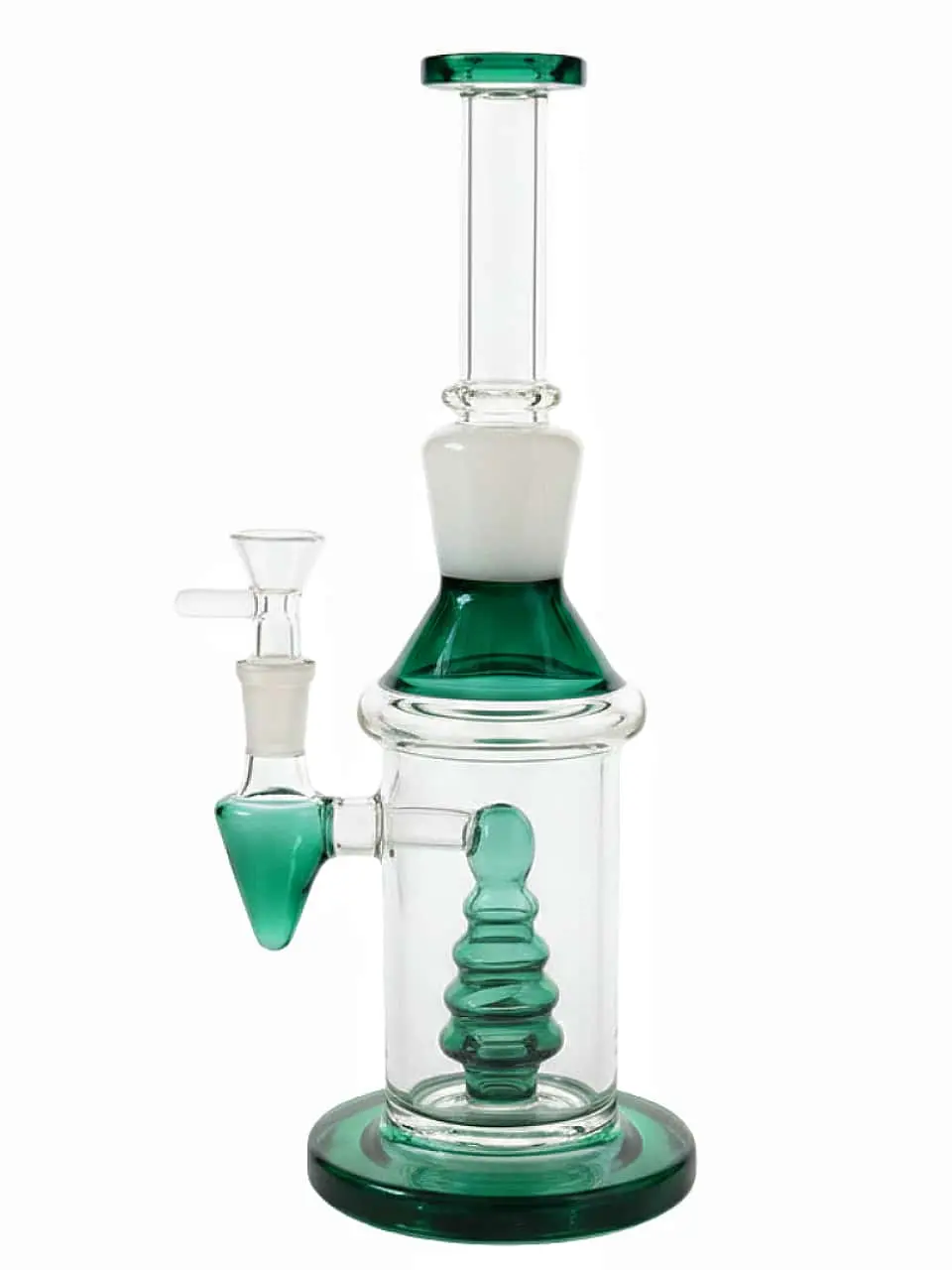 10-Inch Geometric Pagoda Perc Borosilicate Glass Bong - Image 6
