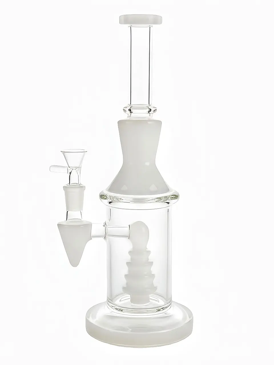 10-Inch Geometric Pagoda Perc Borosilicate Glass Bong - Image 3