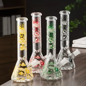 10 Inch Glow-in-the-Dark Space Alien Astronaut Mini Beaker Bong