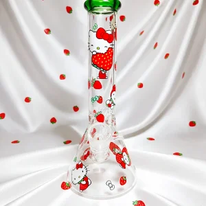 10-Inch Hello Kitty Strawberry Beaker Glass Bong