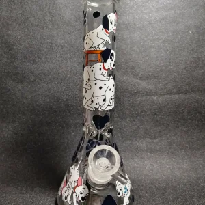 101 Dalmatians Paw Print 10-Inch Beaker Glass Bong