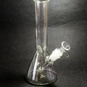 10-Inch Clear Borosilicate Glass Beaker Bong with Ice Catcher