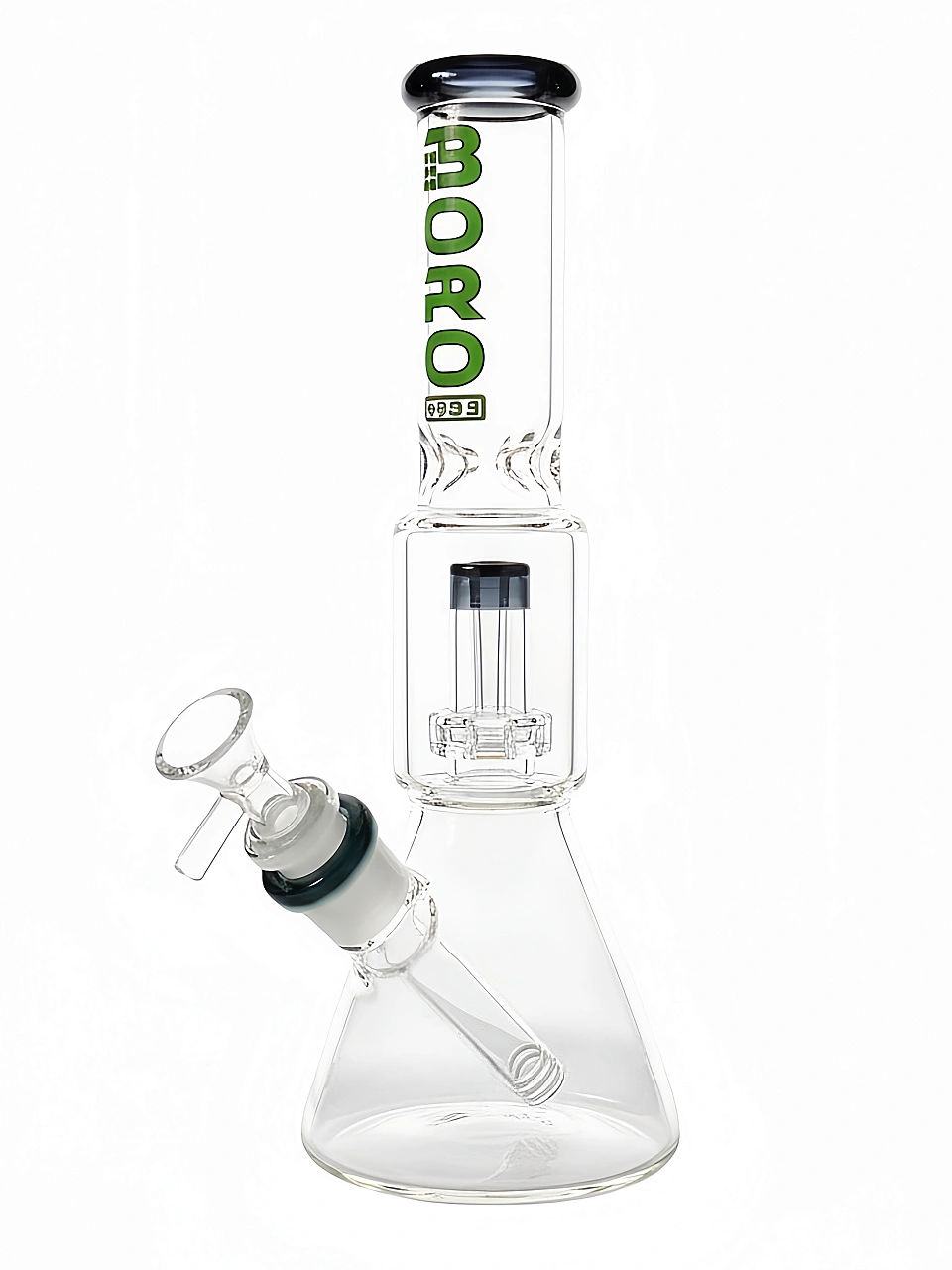 11 Inch Gem UFO Perc Beaker Glass Bong