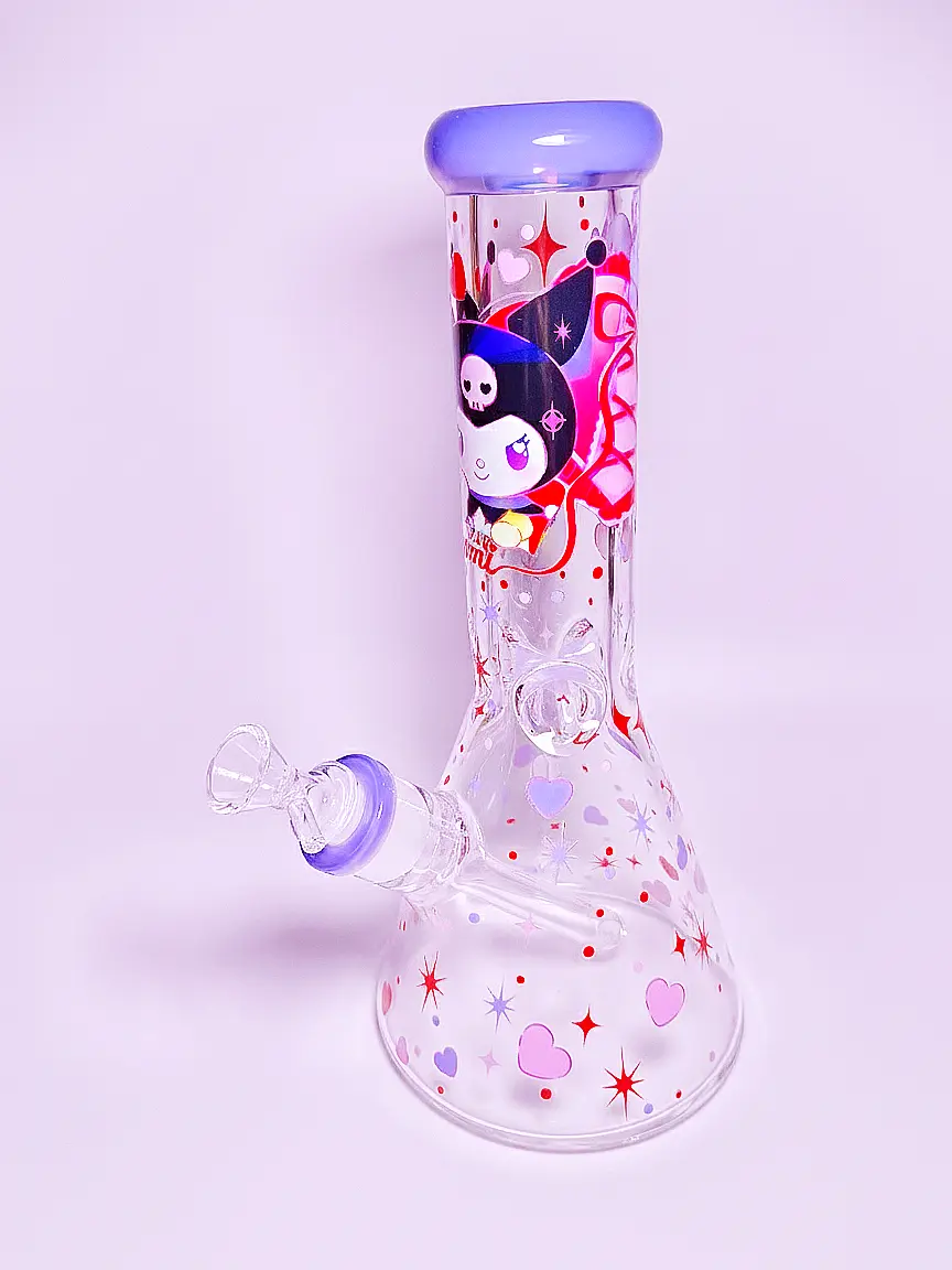 12-Inch 9mm Kuromi Dark Sweetheart Beaker Bong - Image 3
