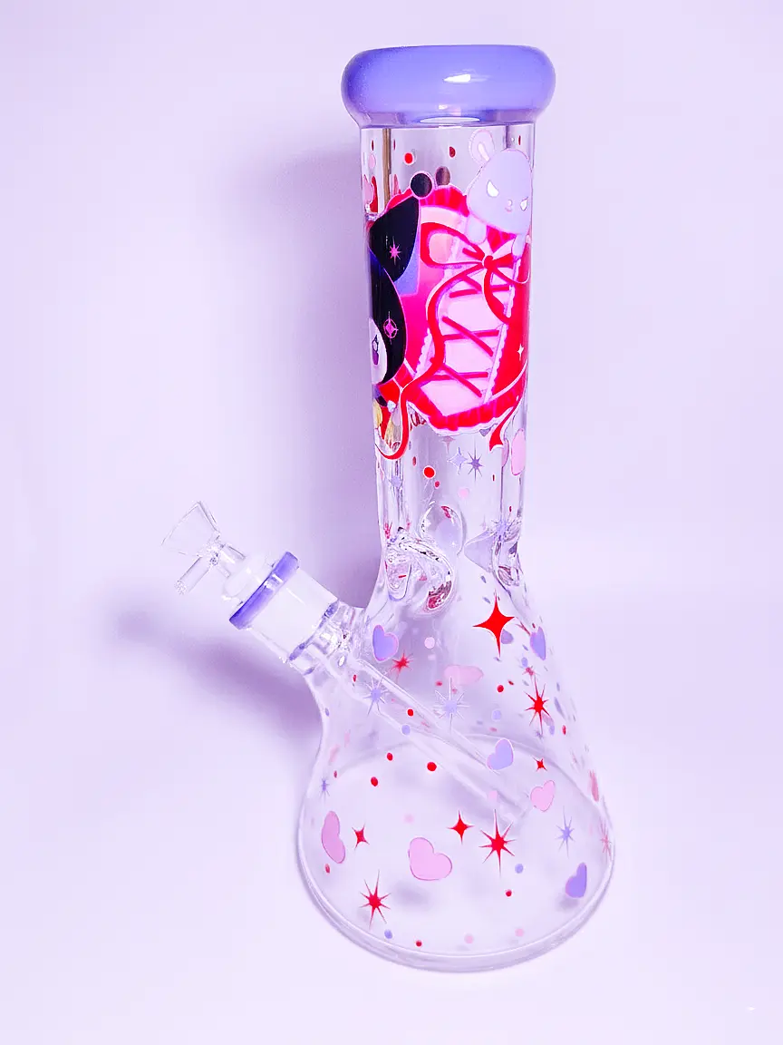 12-Inch 9mm Kuromi Dark Sweetheart Beaker Bong - Image 2