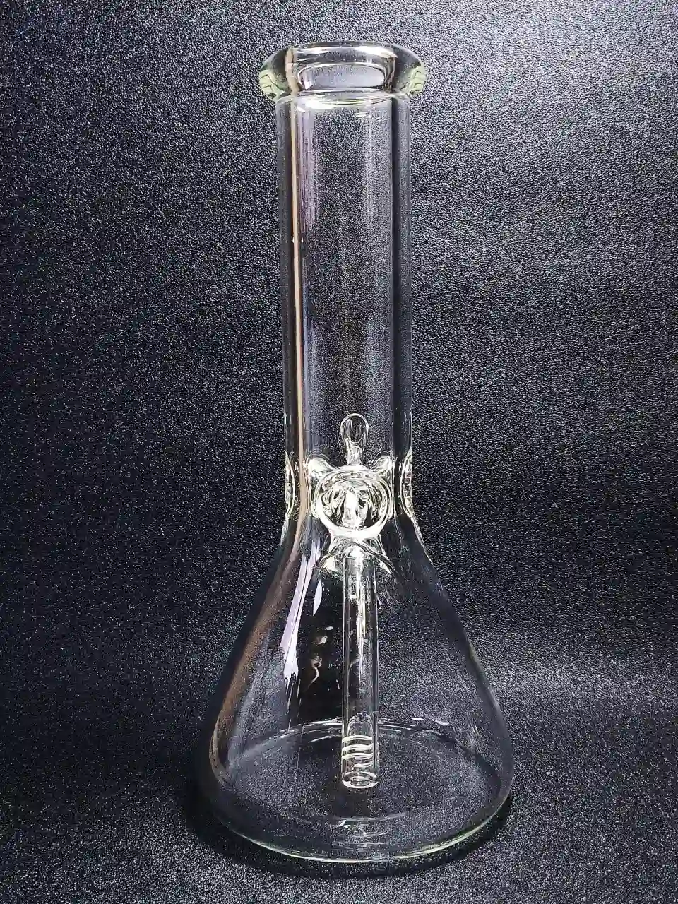 12-Inch Clear 7mm Borosilicate Glass Beaker Bong - Image 2