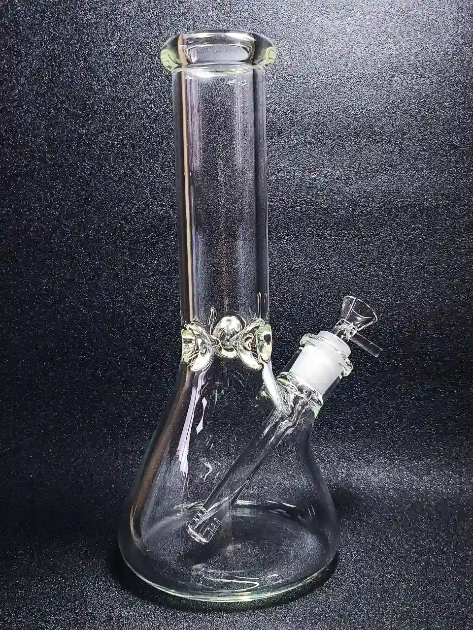 12-Inch Clear 7mm Borosilicate Glass Beaker Bong - Image 3