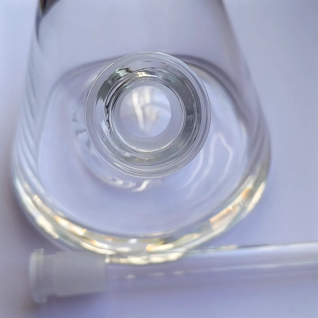 12 Inch Clear Borosilicate Glass Beaker Bong with 9mm Thick Glass - Image 4