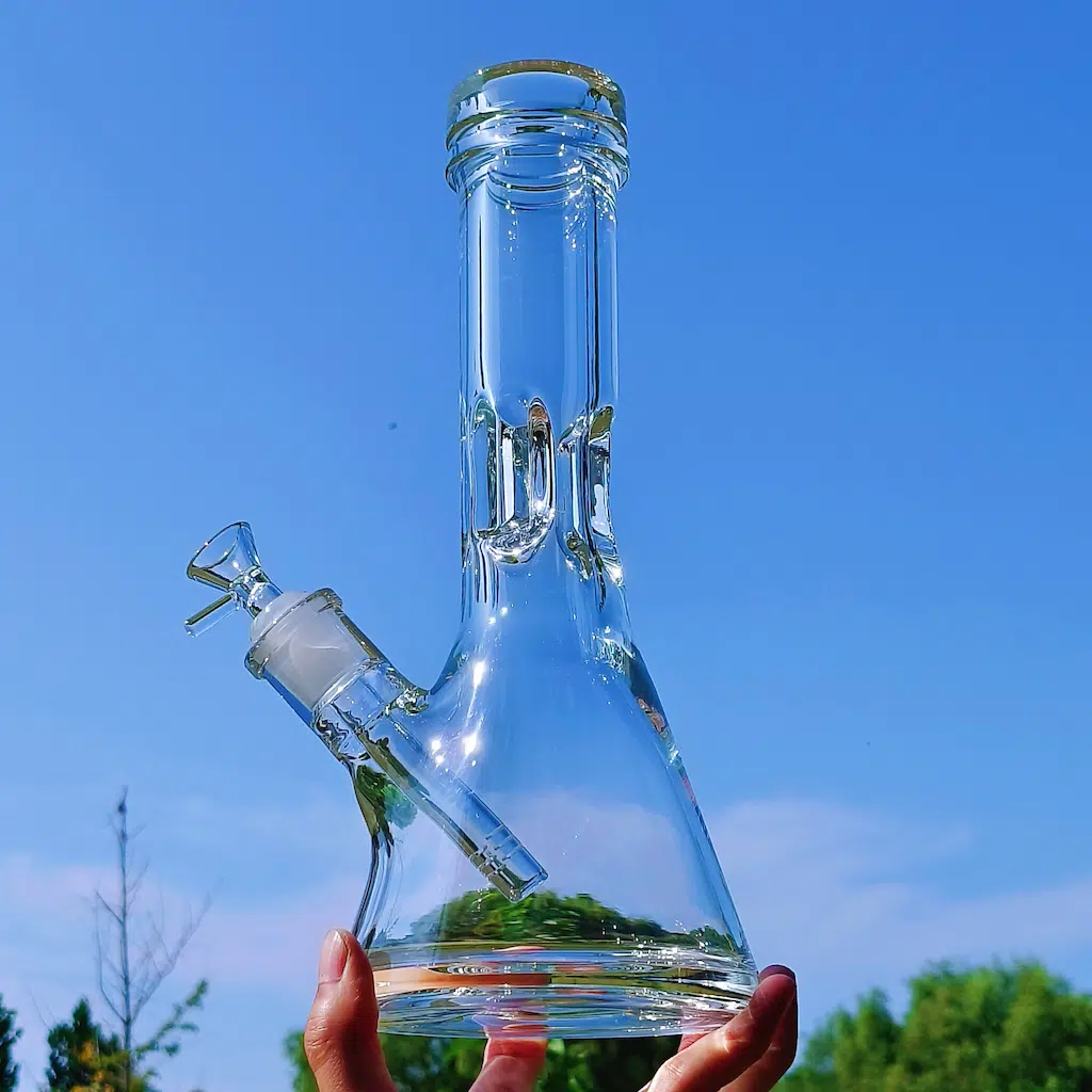 12 Inch Clear Borosilicate Glass Beaker Bong with 9mm Thick Glass - Image 2