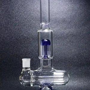 13.5 Inch 5mm Inline to 8-Arm Tree Perc Glass Bong