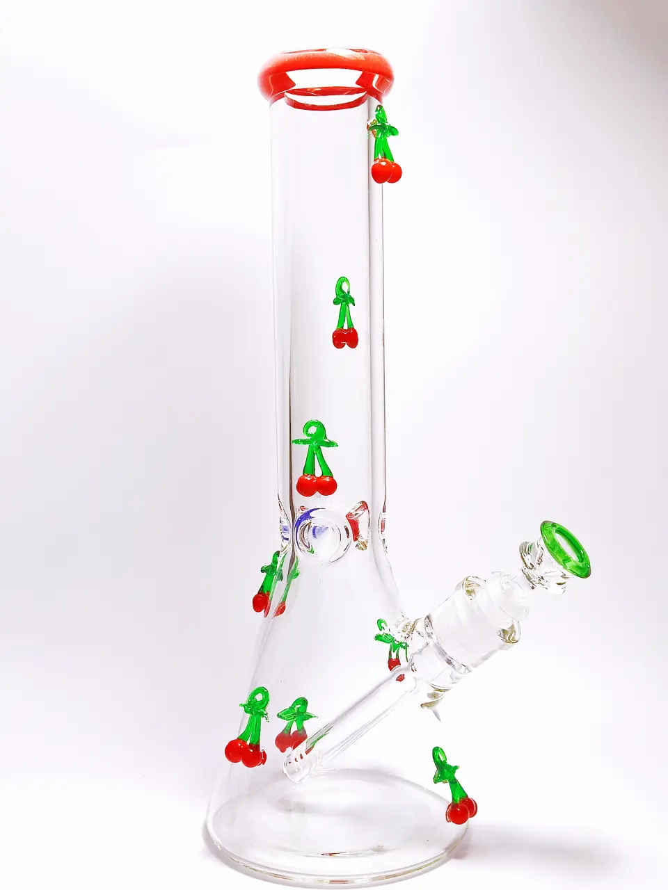 14 Inch 7mm 3D Crystal Cherry Beaker Bong