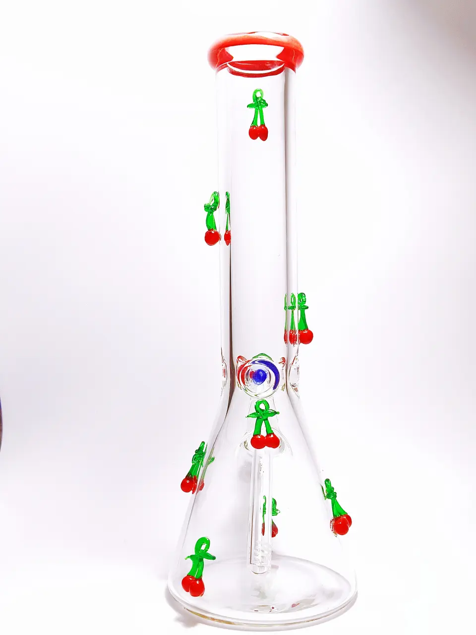 14 Inch 7mm 3D Crystal Cherry Beaker Bong - Image 2
