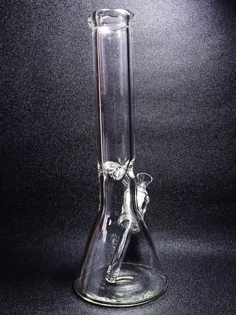 14-Inch 7mm Clear Borosilicate Glass Beaker Bong - Image 2