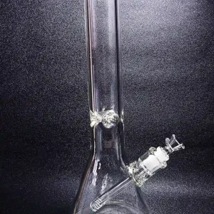14-Inch 7mm Clear Borosilicate Glass Beaker Bong
