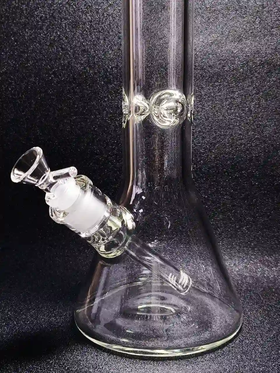 14-Inch 7mm Clear Borosilicate Glass Beaker Bong - Image 4