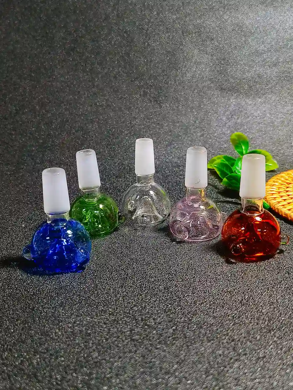 14mm Male Bubble-Style Borosilicate Glass Bong Bowl