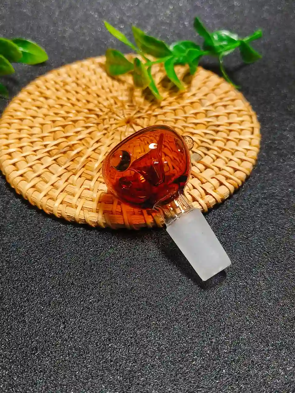 14mm Male Bubble-Style Borosilicate Glass Bong Bowl - Image 4
