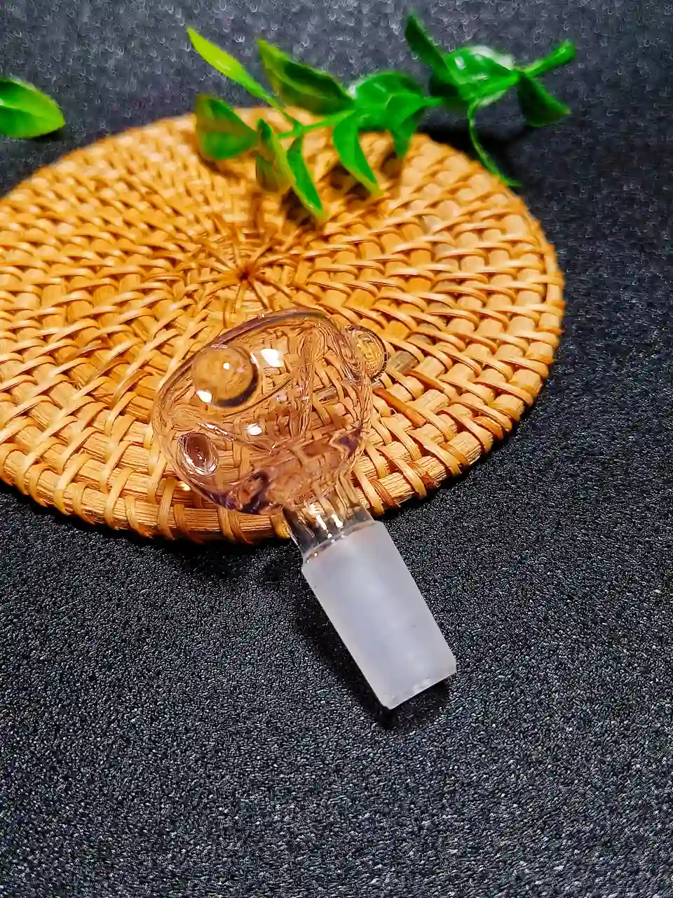 14mm Male Bubble-Style Borosilicate Glass Bong Bowl - Image 6