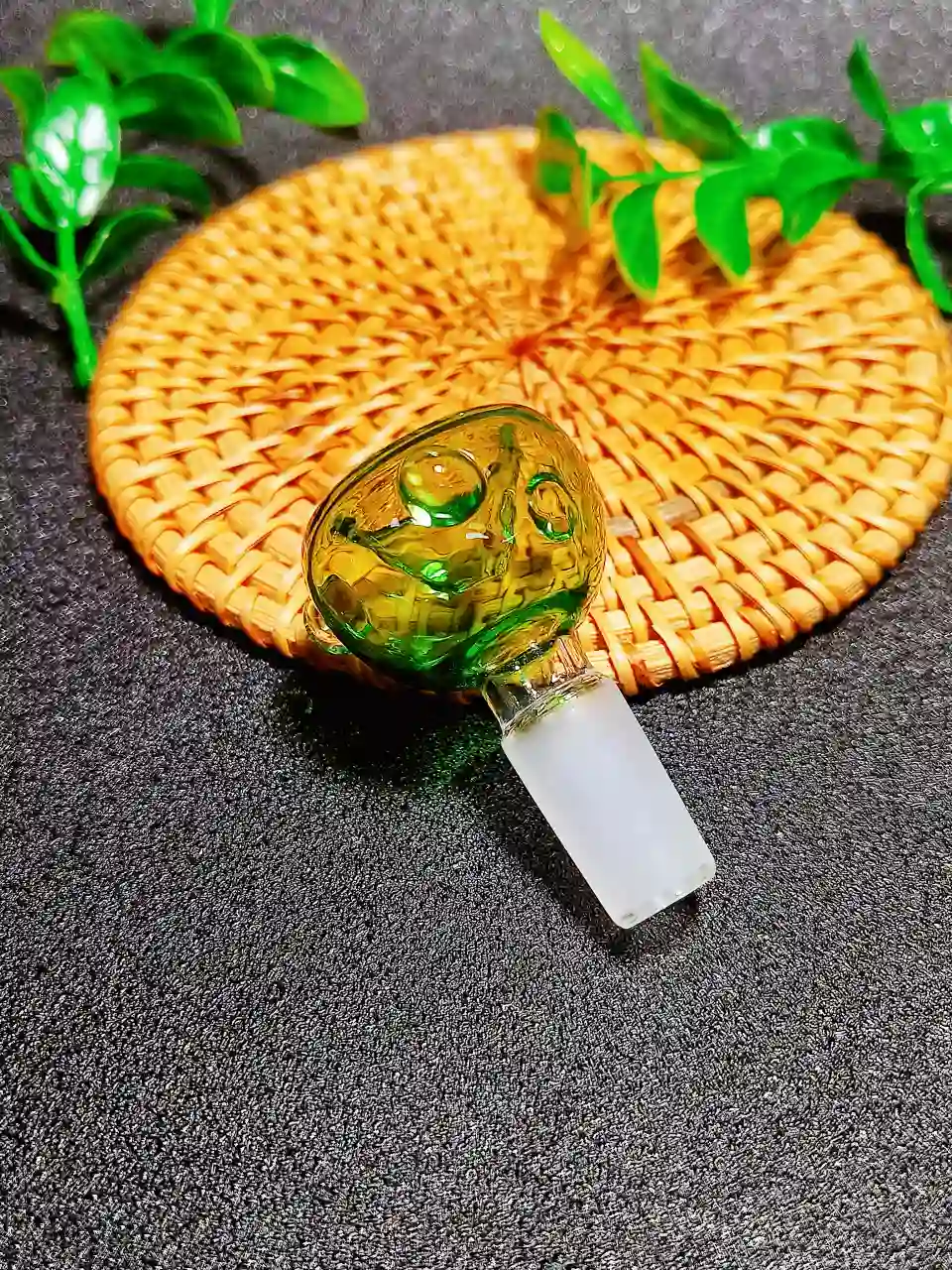14mm Male Bubble-Style Borosilicate Glass Bong Bowl - Image 3