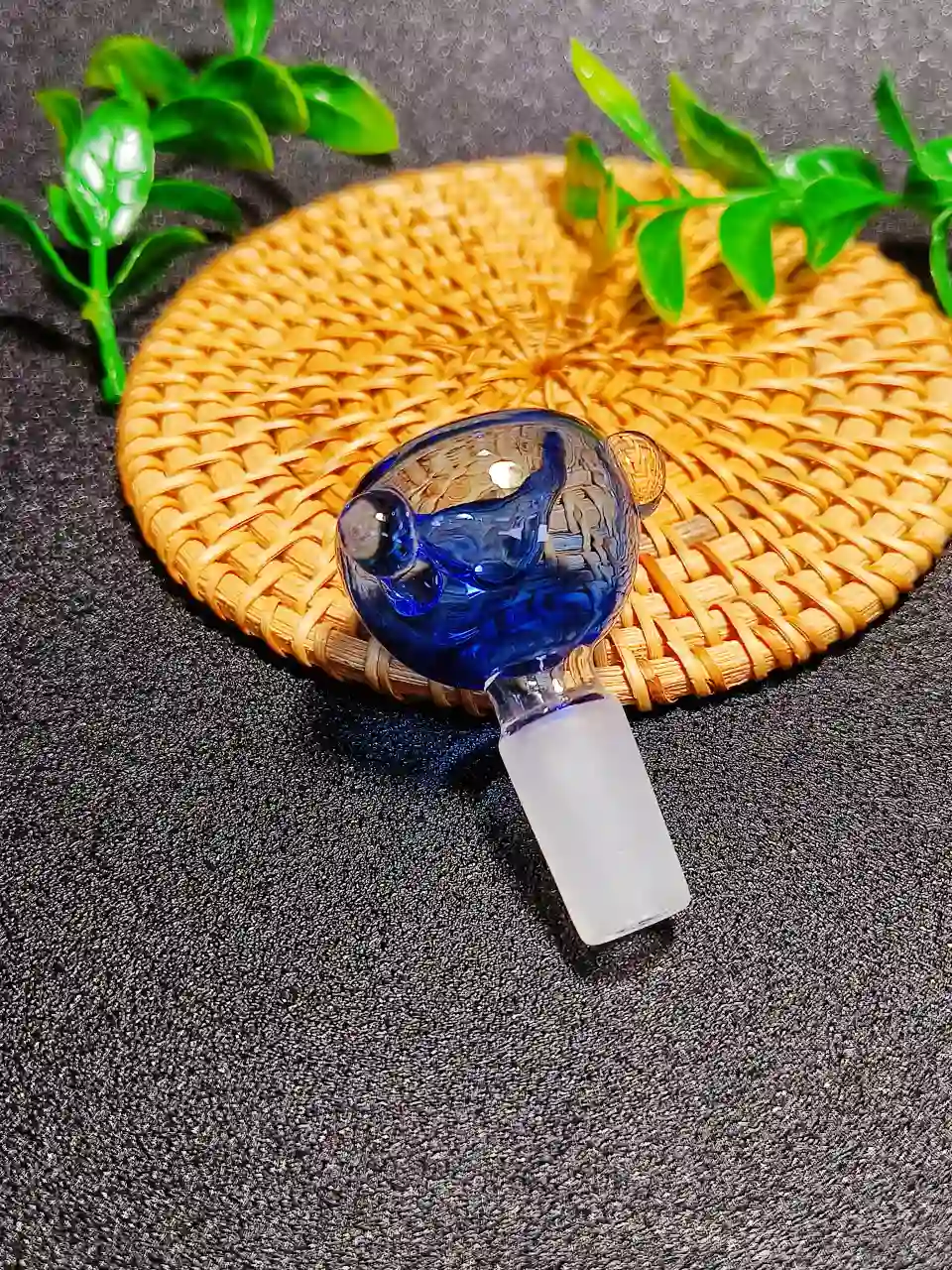 14mm Male Bubble-Style Borosilicate Glass Bong Bowl - Image 2