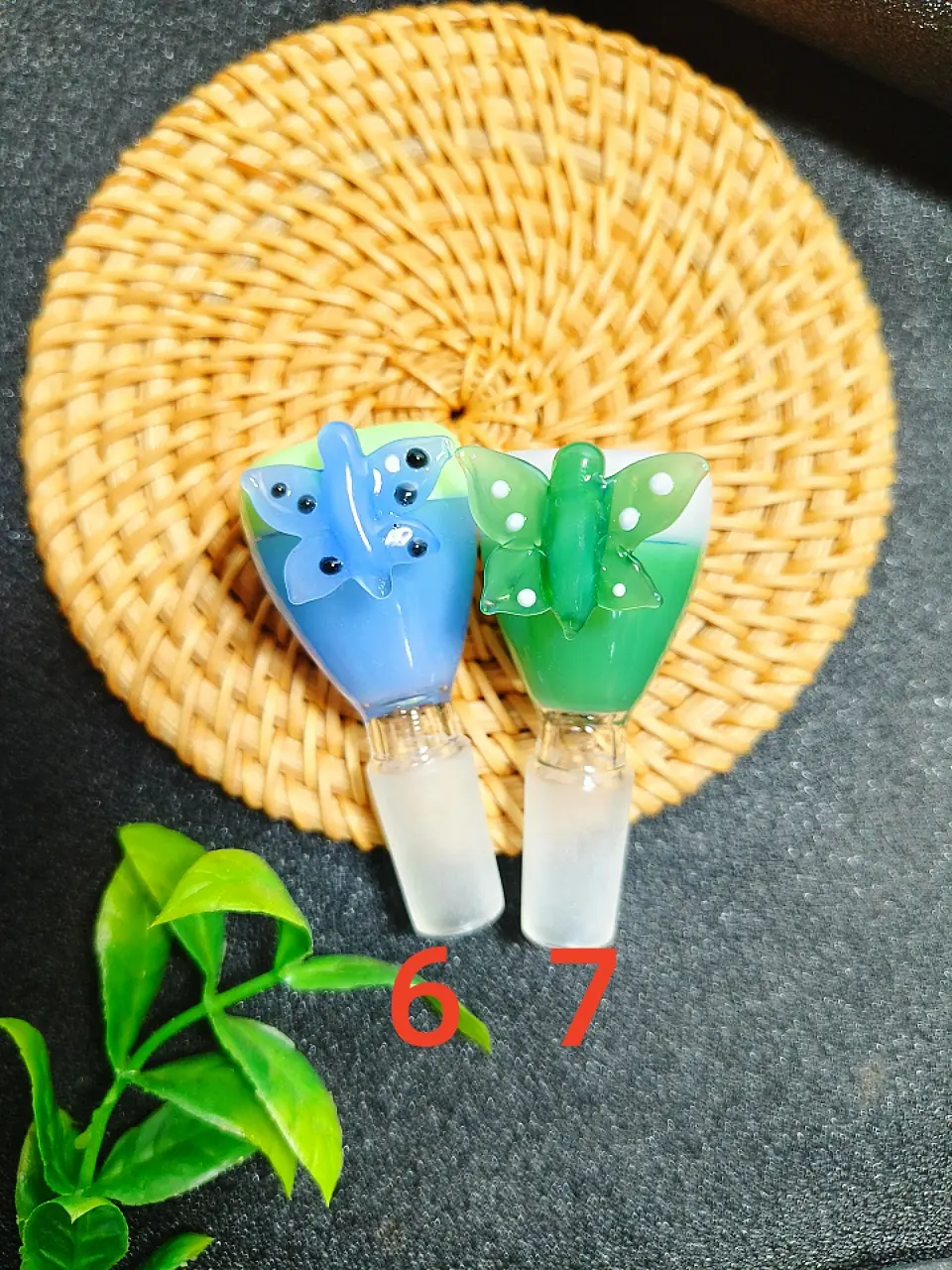 14mm Male Butterfly Borosilicate Glass Bowl Piece - Image 4