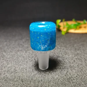 14mm Male Galaxy Blue Stardust Borosilicate Glass Bong Bowl