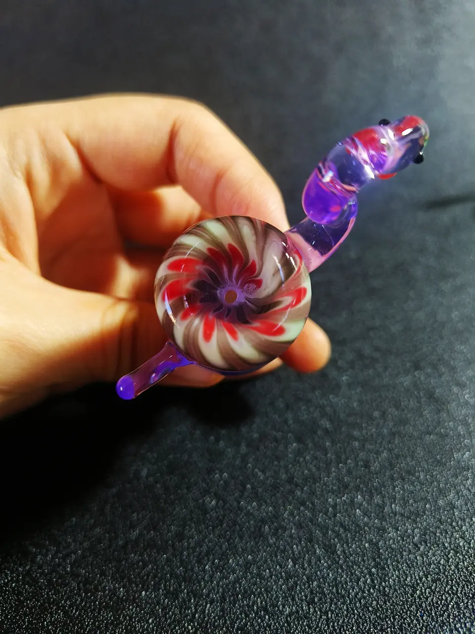 14mm Male Handmade Flamingo Borosilicate Glass Bong Bowl - Image 3
