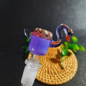 14mm Male Handmade Flamingo Borosilicate Glass Bong Bowl