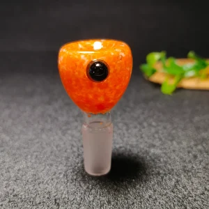 14mm Male Orange Crush Borosilicate Glass Bowl